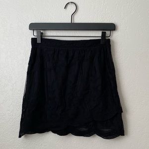 NEVER WORM Honey Punch black detailed skirt